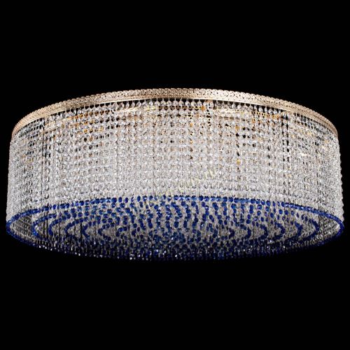 Люстра Милан капель №12 синяя в Самаре Гусь Хрустальный