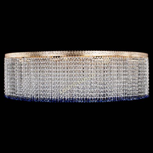 Люстра Милан капель №12 синяя в Самаре Гусь Хрустальный