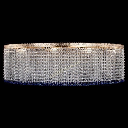 Люстра Милан капель №12 синяя в Самаре Гусь Хрустальный