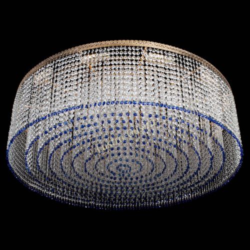 Люстра Милан капель №12 синяя в Самаре Гусь Хрустальный