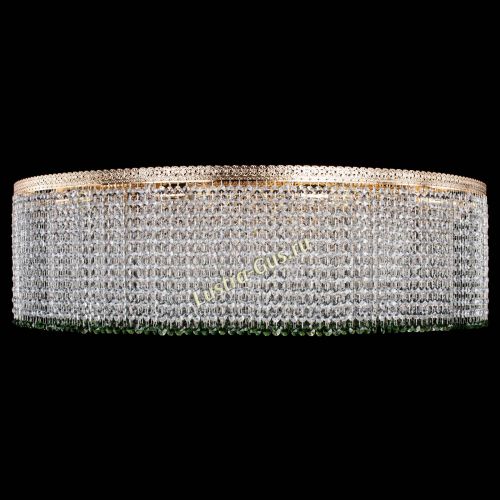 Люстра Милан капель №12 зеленая в Самаре Гусь Хрустальный