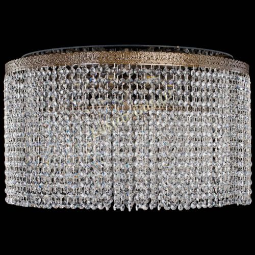 Люстра Милан капель оптикон под бронзу с зеркалом в Самаре Гусь Хрустальный