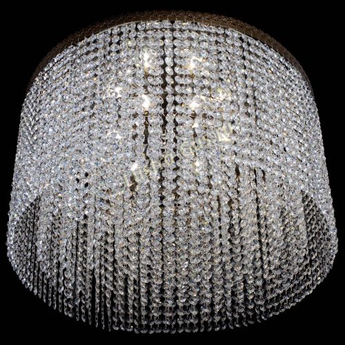 Люстра Милан капель оптикон под бронзу с зеркалом в Самаре Гусь Хрустальный