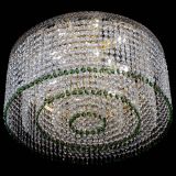 Люстра Милан капель оптикон Зеленая в Самаре