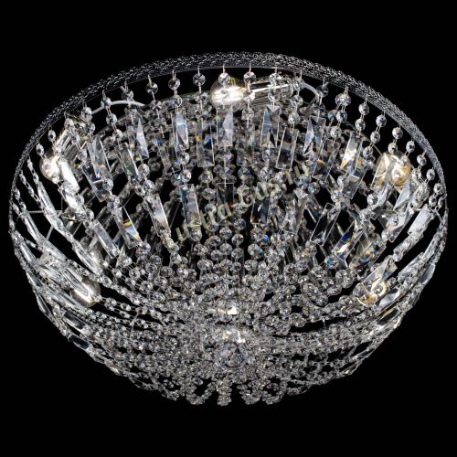 Люстра Милан Купол с пластинками №6 в Самаре Гусь Хрустальный