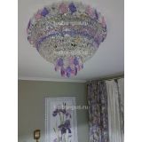 Люстра Катерина дубик цветная, цвет фурнитуры: серебро, Люстры Гусь Хрустальный Люстра Катерина дубик цветная, цвет фурнитуры: серебро, Люстры Гусь Хрустальный