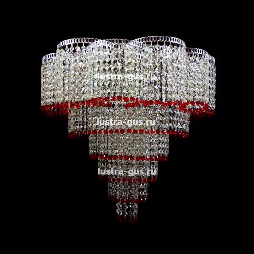 Люстра Лотос №3 цветная в Самаре Гусь Хрустальный