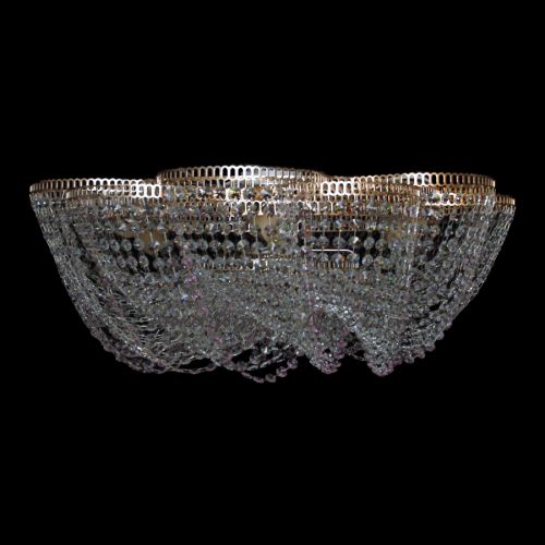 Люстра Лотос Елена розовая в Самаре Гусь Хрустальный