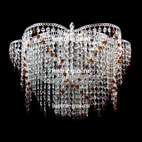 Люстра Ромашка №2 цветная в Самаре Гусь Хрустальный