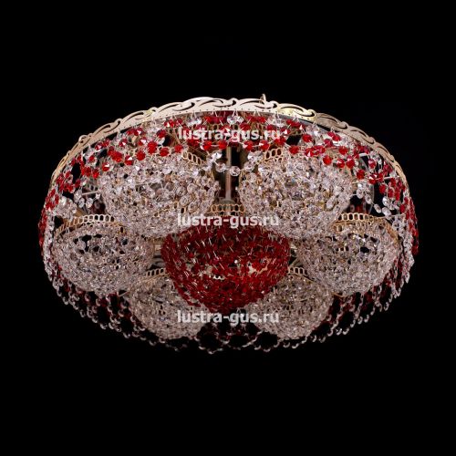 Люстра Вьюга №3 цветная в Самаре Гусь Хрустальный