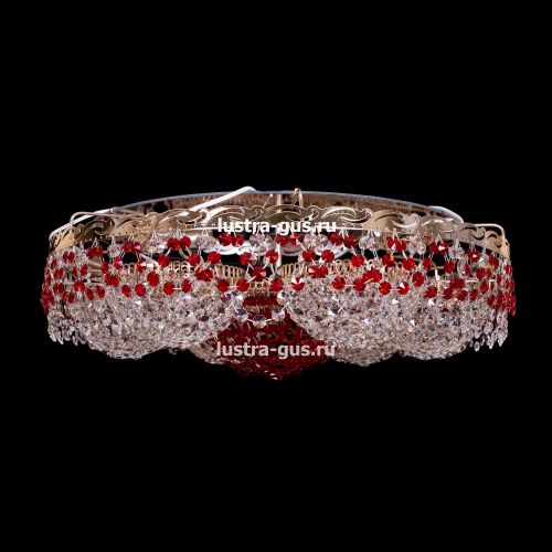 Люстра Вьюга №3 цветная в Самаре Гусь Хрустальный