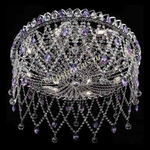 Люстра Паутинка фиолетовая в Самаре Гусь Хрустальный