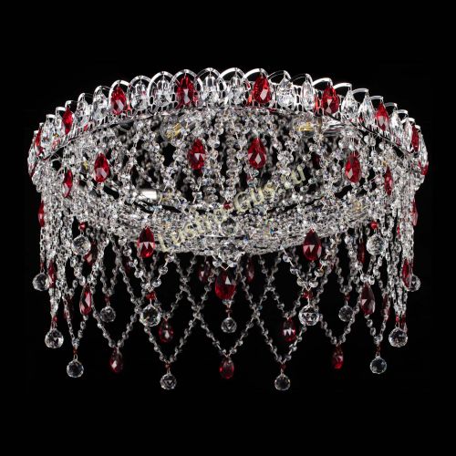 Люстра Паутинка красная в Самаре Гусь Хрустальный