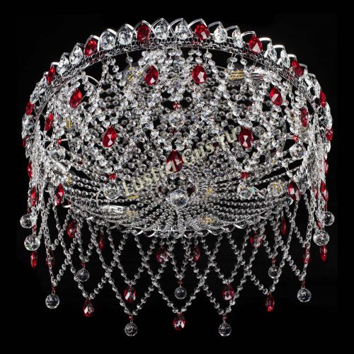 Люстра Паутинка красная в Самаре Гусь Хрустальный