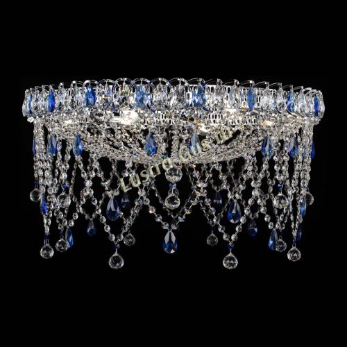 Люстра Паутинка синяя в Самаре Гусь Хрустальный