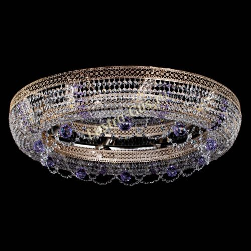 Люстра Снежинка Венеция №10 фиолетовая в Самаре Гусь Хрустальный