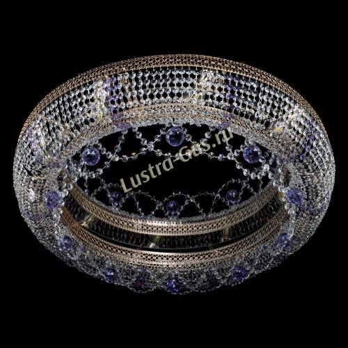 Люстра Снежинка Венеция №10 фиолетовая в Самаре Гусь Хрустальный