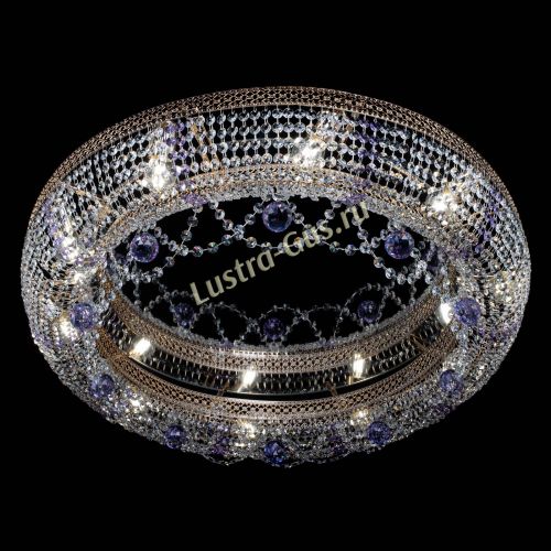 Люстра Снежинка Венеция №10 фиолетовая в Самаре Гусь Хрустальный