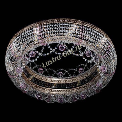 Люстра Снежинка Венеция №10 розовая в Самаре Гусь Хрустальный