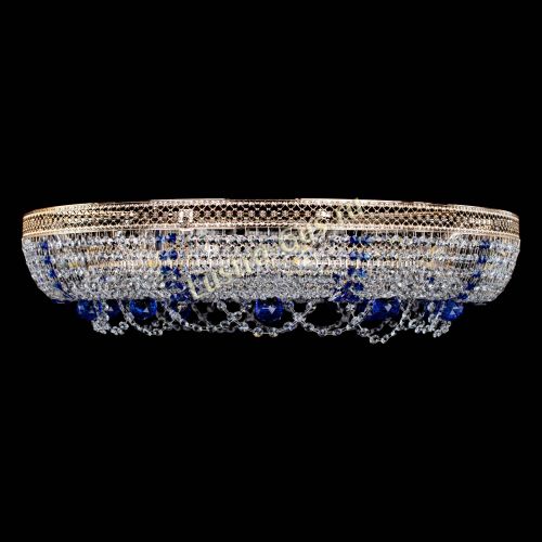 Люстра Снежинка Венеция №10 синяя в Самаре Гусь Хрустальный