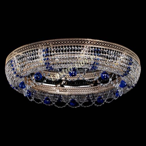 Люстра Снежинка Венеция №10 синяя в Самаре Гусь Хрустальный