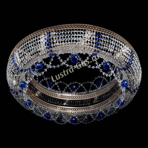 Люстра Снежинка Венеция №10 синяя в Самаре Гусь Хрустальный