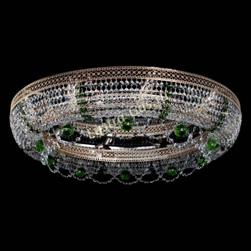 Люстра Снежинка Венеция №10 зеленая в Самаре Гусь Хрустальный