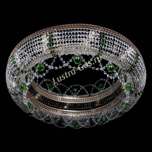 Люстра Снежинка Венеция №10 зеленая в Самаре Гусь Хрустальный