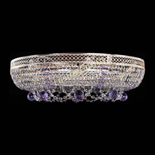 Люстра Снежинка Венеция №8 фиолетовая в Самаре Гусь Хрустальный