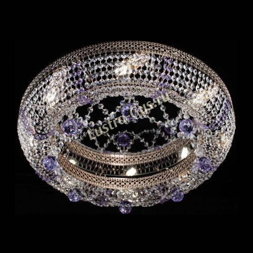 Люстра Снежинка Венеция №8 фиолетовая в Самаре Гусь Хрустальный