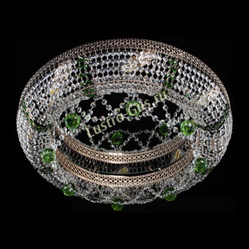 Люстра Снежинка Венеция №8 зеленая в Самаре Гусь Хрустальный