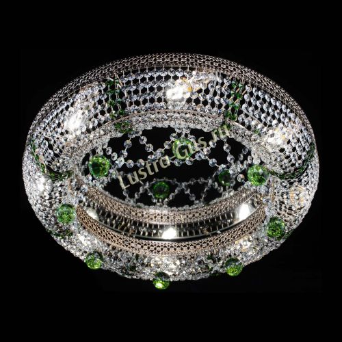 Люстра Снежинка Венеция №8 зеленая в Самаре Гусь Хрустальный