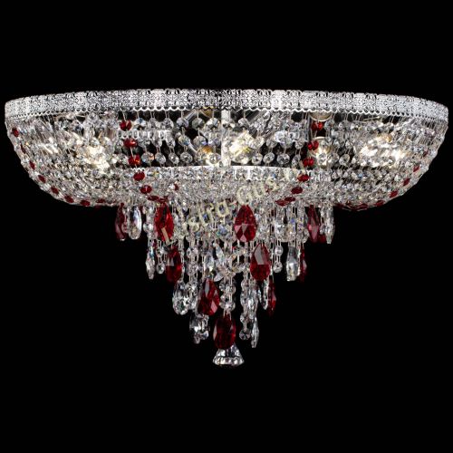 Люстра Токката Пирамида журавлик красная в Самаре Гусь Хрустальный