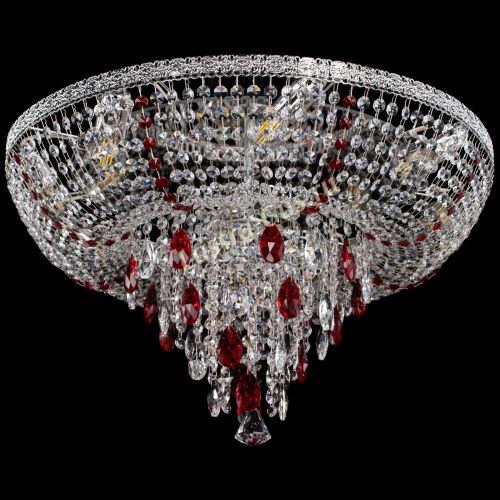 Люстра Токката Пирамида журавлик красная в Самаре Гусь Хрустальный