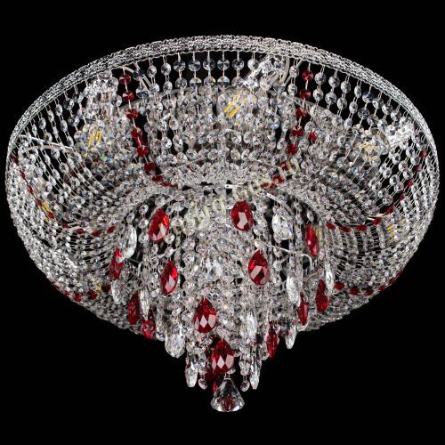 Люстра Токката Пирамида журавлик красная в Самаре Гусь Хрустальный