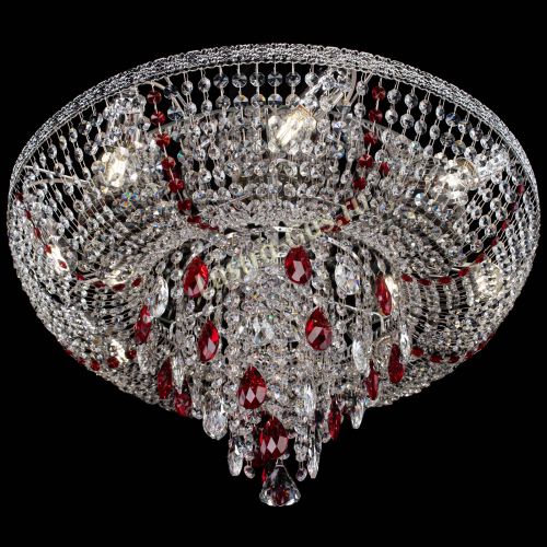 Люстра Токката Пирамида журавлик красная в Самаре Гусь Хрустальный