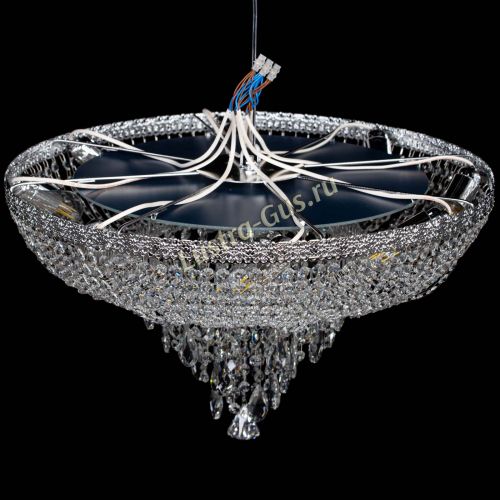 Люстра Токката Пирамида журавлик розовая в Самаре Гусь Хрустальный