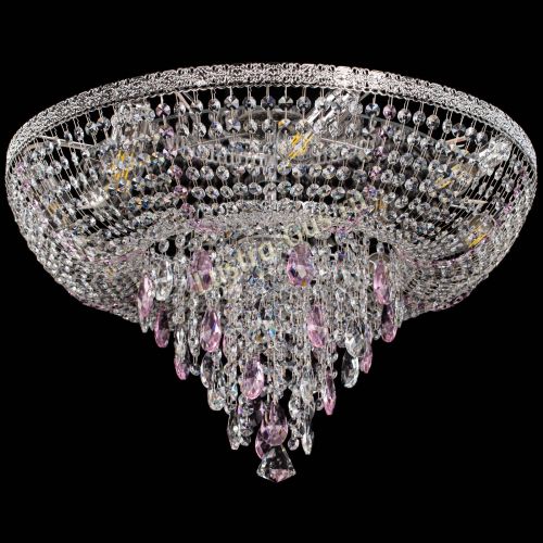 Люстра Токката Пирамида журавлик розовая в Самаре Гусь Хрустальный