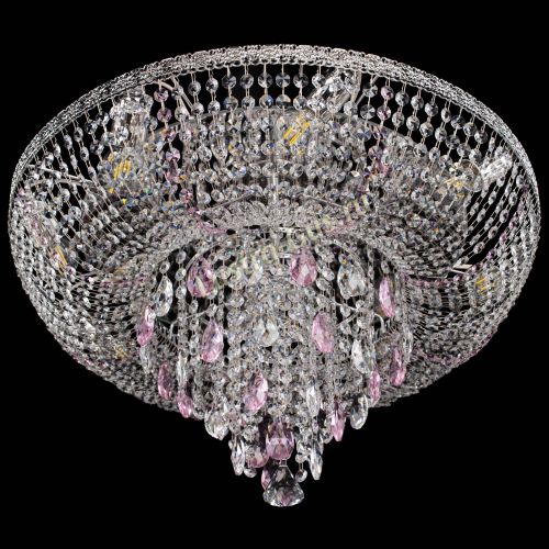 Люстра Токката Пирамида журавлик розовая в Самаре Гусь Хрустальный