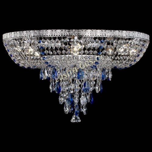 Люстра Токката Пирамида журавлик синяя в Самаре Гусь Хрустальный