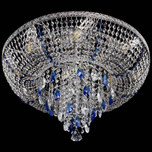 Люстра Токката Пирамида журавлик синяя в Самаре Гусь Хрустальный