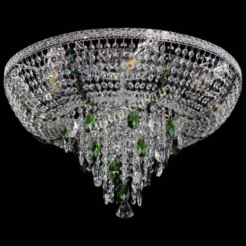 Люстра Токката Пирамида журавлик зеленая в Самаре Гусь Хрустальный