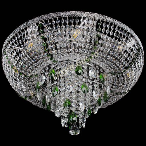 Люстра Токката Пирамида журавлик зеленая в Самаре Гусь Хрустальный