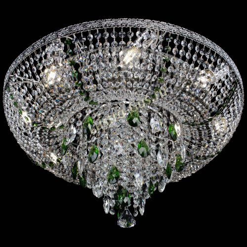 Люстра Токката Пирамида журавлик зеленая в Самаре Гусь Хрустальный