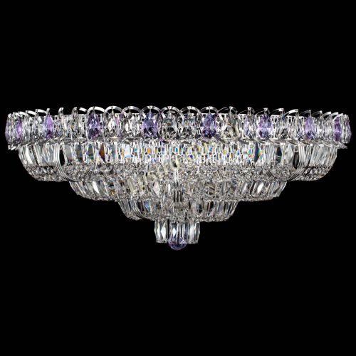 Люстра Тройное Кольцо пластинка фиолетовая в Самаре Гусь Хрустальный