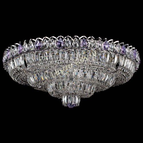 Люстра Тройное Кольцо пластинка фиолетовая в Самаре Гусь Хрустальный