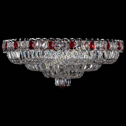 Люстра Тройное Кольцо пластинка красная в Самаре Гусь Хрустальный