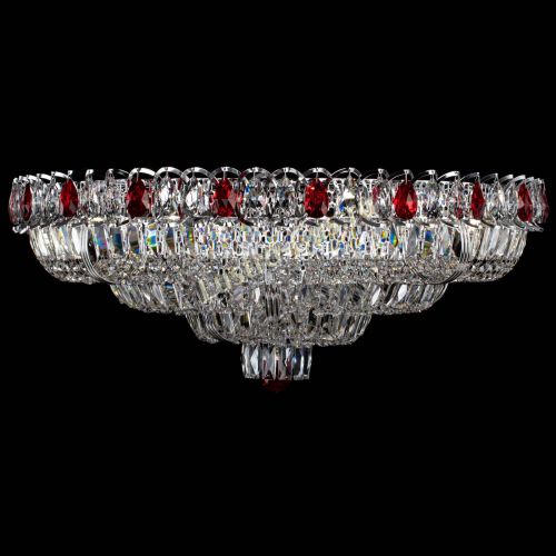 Люстра Тройное Кольцо пластинка красная в Самаре Гусь Хрустальный