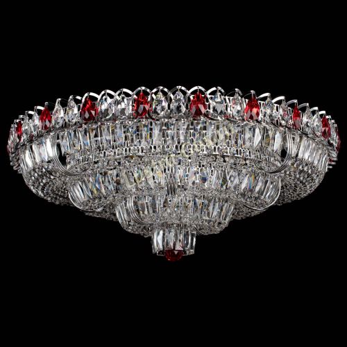 Люстра Тройное Кольцо пластинка красная в Самаре Гусь Хрустальный