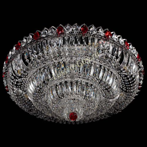 Люстра Тройное Кольцо пластинка красная в Самаре Гусь Хрустальный